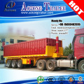 AOTONG 40ft hyva hydraulic cylinder tri-axle container tipper trailer for sale